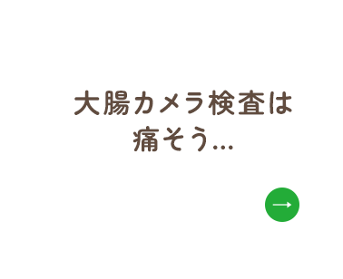 大腸カメラ検査は痛そう…